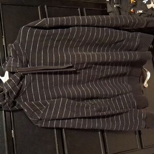 Mens American Eagle Striped Hoodie Pullover